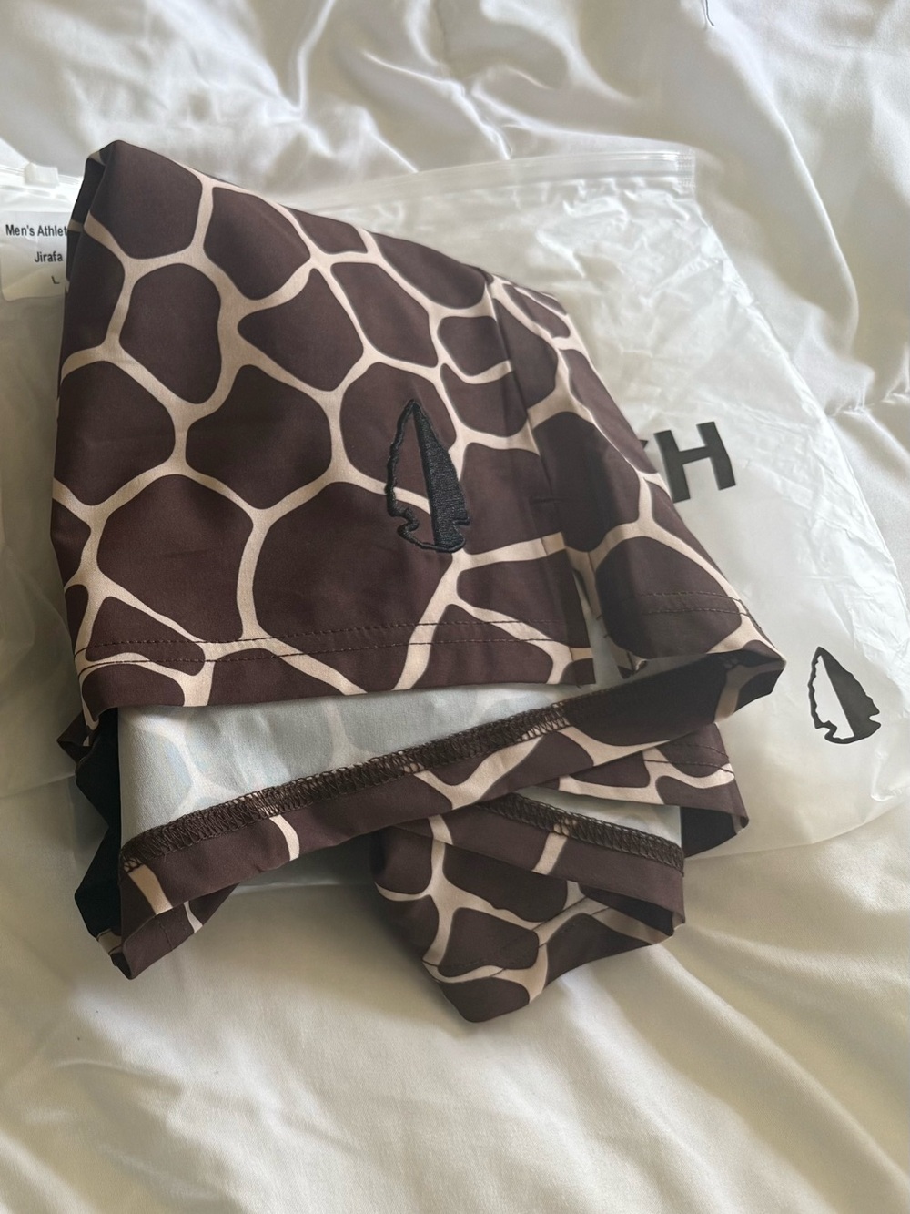 Tachuntfish Men’s Athletic Shorts Jiraffa (Large no liner) Sold out on THF site